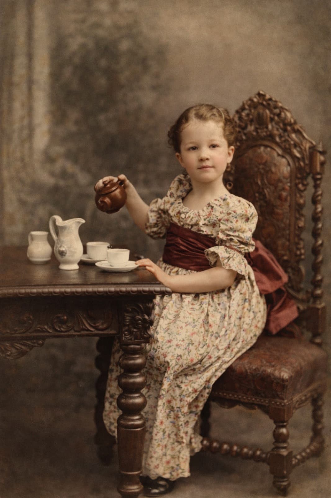 Wedding portrait restoration — after restoration