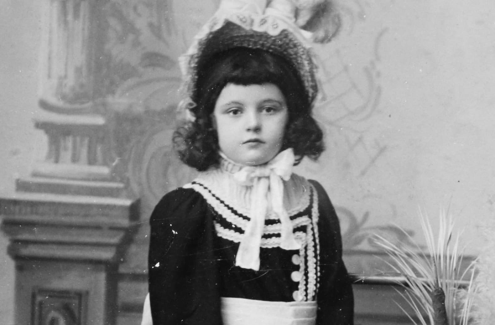 Scratched family photo — before restoration