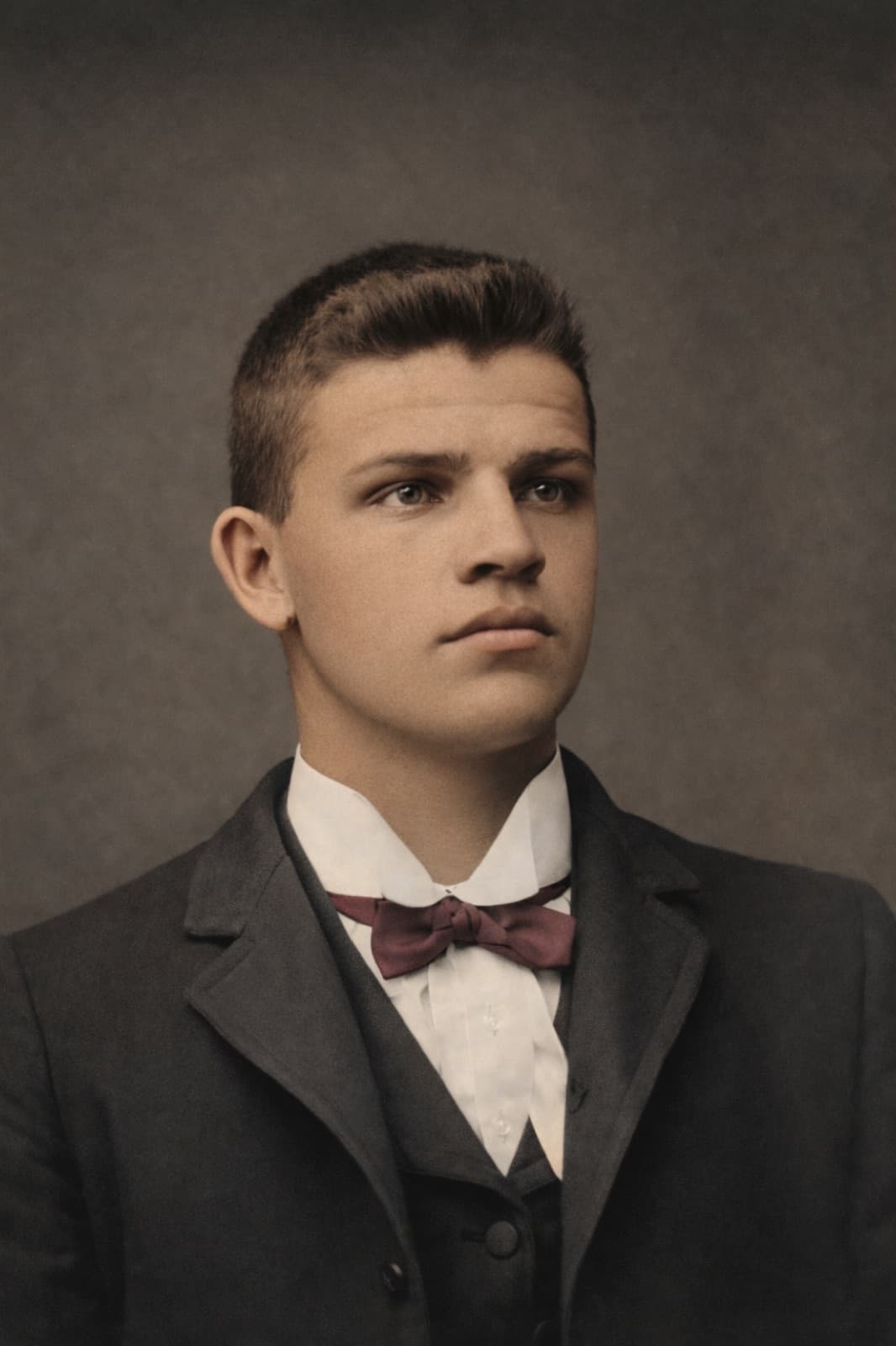 Blurred old portrait — after restoration