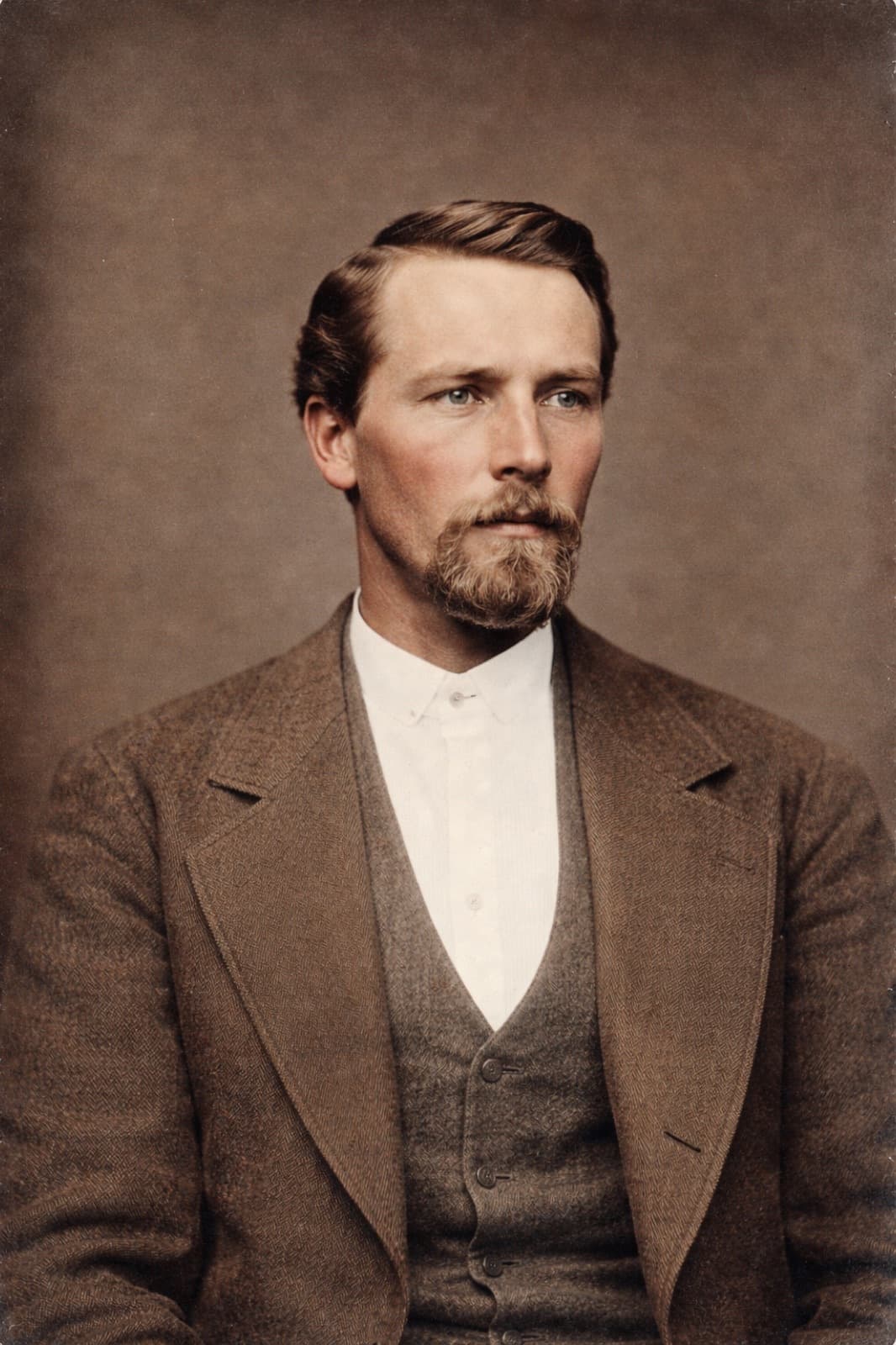 Family portrait enhanced — after restoration